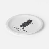 Anime Stijl Ninja Warrior Jongens Verjaardagsfeest Papieren Bordje (Gekanteld)