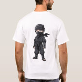 Anime Stijl Ninja Warrior Jongens Verjaardagsfeest T-shirt (Achterkant)