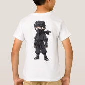Anime Stijl Ninja Warrior Jongens Verjaardagsfeest T-shirt (Achterkant)