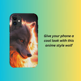 Anime stijl wolf Case-Mate iPhone case