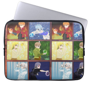 Anime Stijlelementen Laptop Sleeve