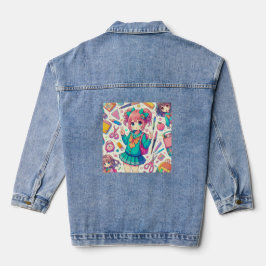 anime-student denim jacket