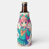 anime-student flesjeskoeler (Fles Voorkant)