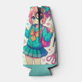 anime-student flesjeskoeler (Achterkant)