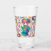 anime-student glas (Voorkant)