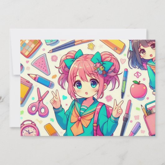 anime-student kaart (Voorkant)