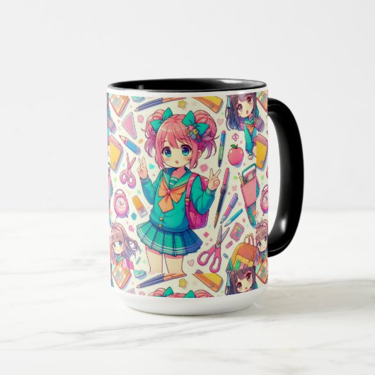 anime-student mok (Voorkant rechts)