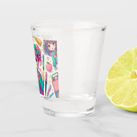 anime-student shot glas (Rechts)