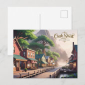 Anime Style Creek Street, Ketchikan, Alaska Briefkaart (Voorkant / Achterkant)