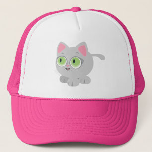 Anime Style Cute Kitten Cat Trucker Hat Pet