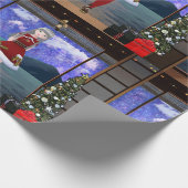 Anime Style Girl Christmas Wrapping Paper Cadeaupapier (Hoek)