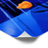 Anime Style Rainy Day Girl Poster Wall Art (Hoek)