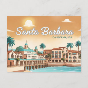 Anime Style Santa Barbara, Californië, Verenigde S Briefkaart