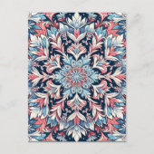 Anime Style Snowflake Art Elegant Winter Briefkaart (Voorkant)