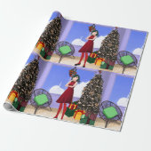 Anime Style Wrapping Paper Cadeaupapier (Uitgerold)
