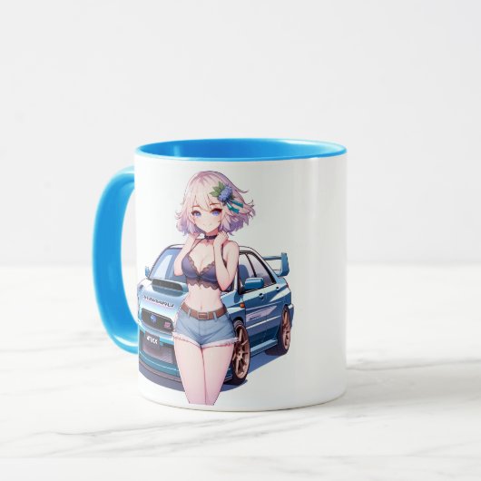 Anime Subaru WRX Mok (Voorkant links)