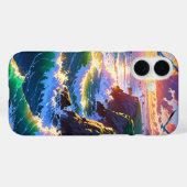 Anime Summer Seaside Sunset Case-Mate iPhone Case (Achterkant (horizontaal))