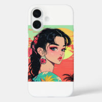 Anime Sunset Girl