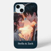 Anime Sunset Paar Case-Mate iPhone Case (Achterkant)