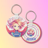 Anime Super Girl Sleutelhanger