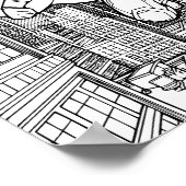 Anime Superhero Boy | Kinderen kleurstof Poster (Hoek)