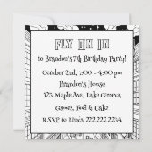 Anime Superhero Boy | Kleurplaat verjaardag Kaart (Achterkant)