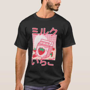 Anime T-shirt Kawaii Anime Japanse Aardbei Mil