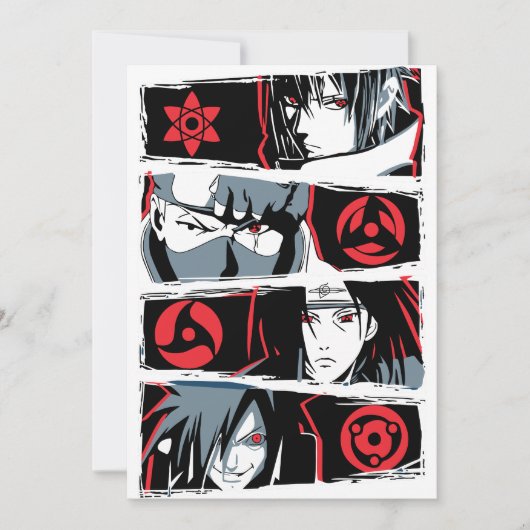 Anime T-shirts design Kaart (Voorkant)