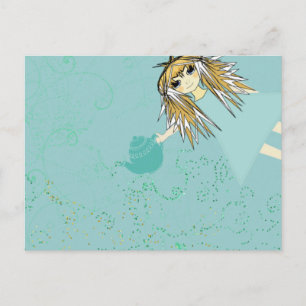 Anime Tea Party Uitnodiging Briefkaart