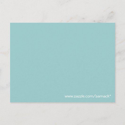 Anime Tea Party Uitnodiging Briefkaart (Achterkant)