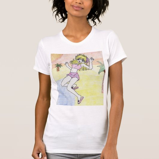 Anime tekening t-shirt (Voorkant)