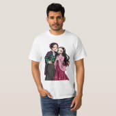 Anime-tekens T-shirt (Voorkant volledig)