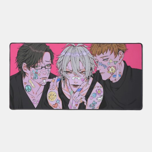 anime-tekenstijl bureaumat (Voorkant)