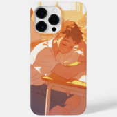Anime Telefoon Case - Dozing Off in de klas (Achterkant)