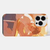 Anime Telefoon Case - Dozing Off in de klas iPhone Hoesje (Achterkant horizontaal)