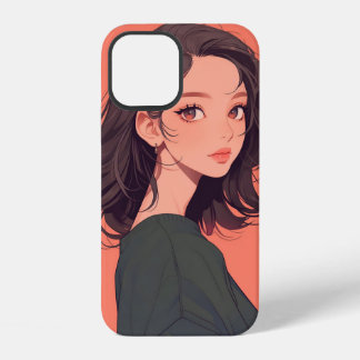 Anime Telefoon Case - Mooi Anime Meisje iPhone 12 Hoesje