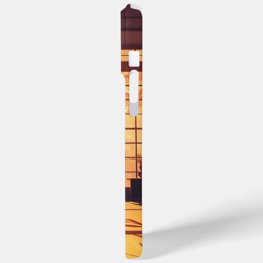 Anime Telefoon Case - Vechtsporter Mediteren (Achterkant / Links)