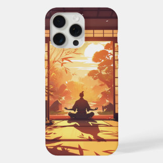 Anime Telefoon Case - Vechtsporter Mediteren iPhone 15 Pro Max Case