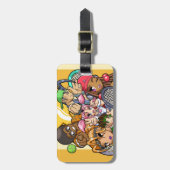 Anime Tennis Characters Bagagelabel (Voorkant verticaal)
