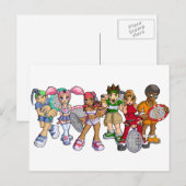 Anime Tennis Characters Briefkaart (Voorkant / Achterkant)