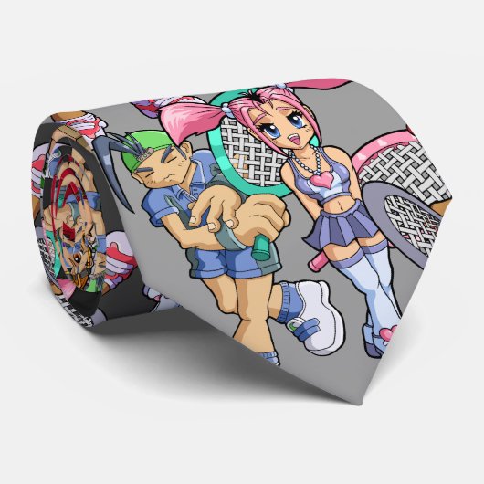 Anime Tennis Characters Stropdas (Opgerold)