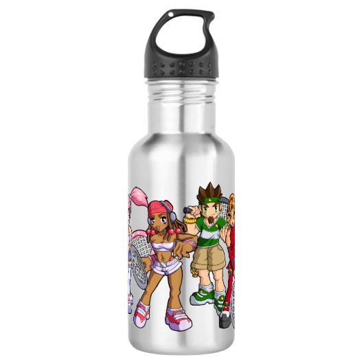 Anime Tennis Characters Waterfles (Voorkant)