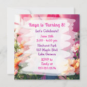 Anime thema Verjaardagsmeisje gepersonaliseerd Kaart (Achterkant)