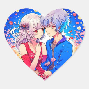 Anime Theme Valentijnsdag Party Hart Sticker