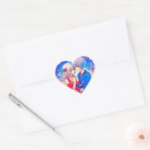 Anime Theme Valentijnsdag Party Hart Sticker (Envelop)