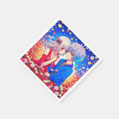 Anime Theme Valentijnsdag Party Servet (Hoek)