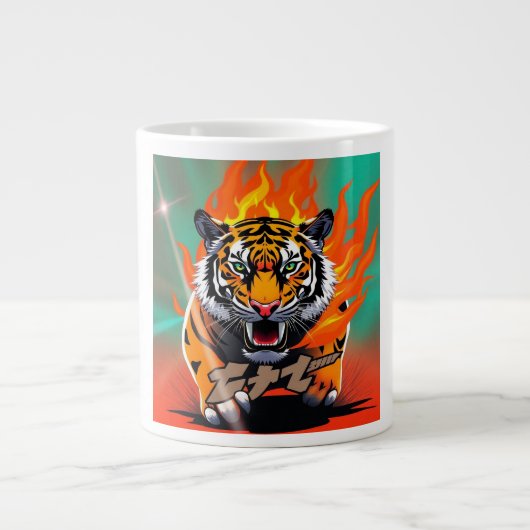 anime tijger grote koffiekop (Voorkant)