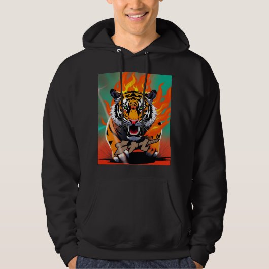anime tijger hoodie (Voorkant)