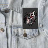 Anime Tijger Ogen Door Krassen Button (Insitu)
