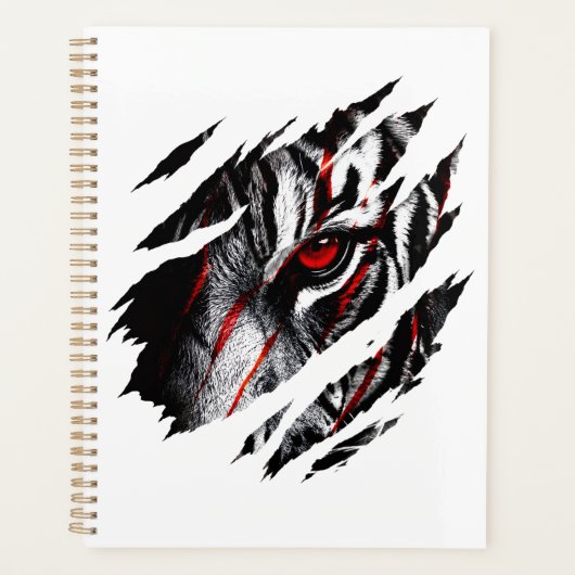 Anime Tijger Ogen Door Krassen Planner (Voorkant)